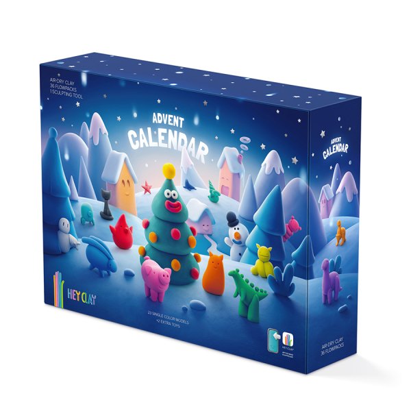 Hey Clay Advent Calendar - Arts & Crafts for Ages 3 to 10 - Fat Brain Toys