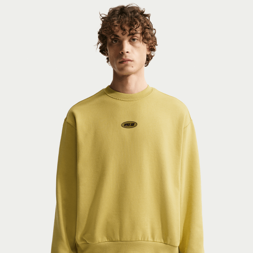 Mens Nike SB Fleece Skate Crew in Brown | II4440-720