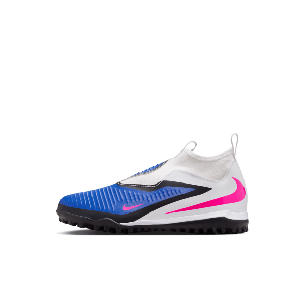 Nike Jr. Phantom 6 High Academy Big Kids Turf Soccer Shoes in Blue | HQ2049-446