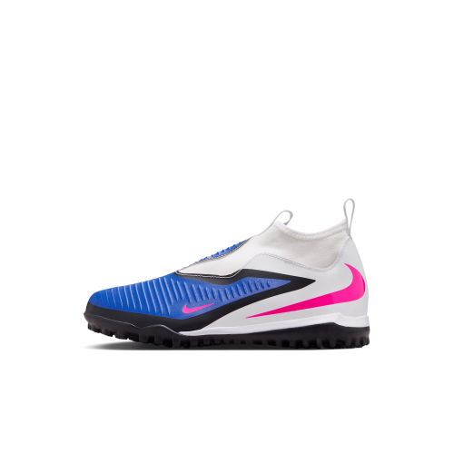 Nike Jr. Phantom 6 High Academy Big Kids Turf Soccer Shoes in Blue | HQ2049-446