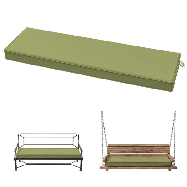 42 in. x 18 in. x 3.5 in. Rectangular Outdoor Porch Swing Bench Cushion