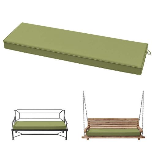 in. x 18 in. x 3.5 in. Rectangular Outdoor Porch Swing Bench Cushion