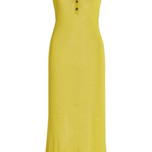 Brandon Maxwell The Catherine Knit Midi Henley Dress – Moda Operandi