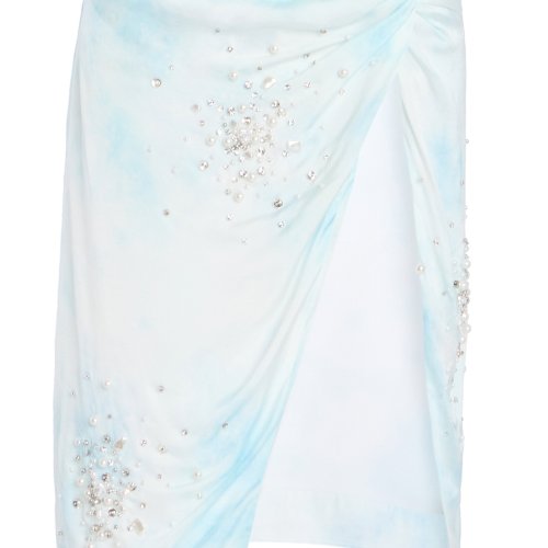 DES_PHEMMES Exclusive Riviera Embellished Midi Wrap Skirt Moda Operandi