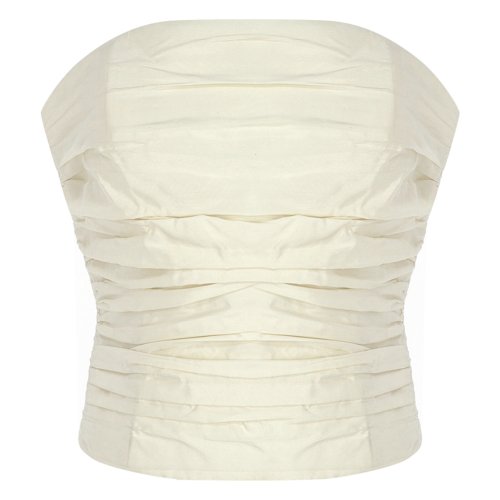 The New Arrivals Ilkyaz Ozel gnes Crystal-Trimmed Cropped Top – Moda Operandi