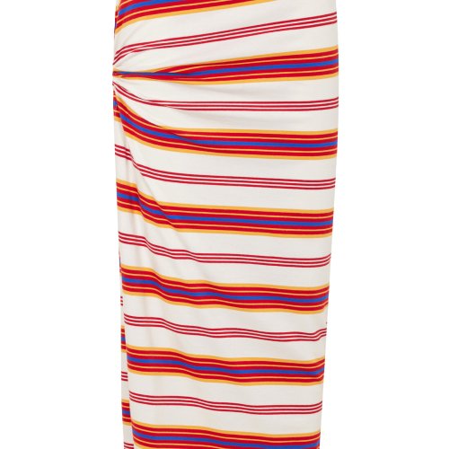 Rabanne Gathered-Detail Stretch-Cotton Maxi Skirt Moda Operandi