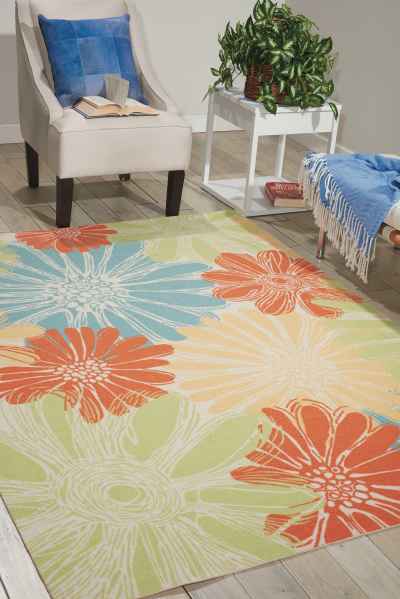 Home & Garden Outdoor Multicolor 8 x 11 Rug