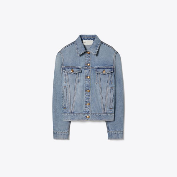 Tory Burch Denim Jacket with Pockets