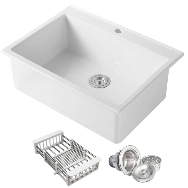 30 in. Single Bowl Kitchen Sink