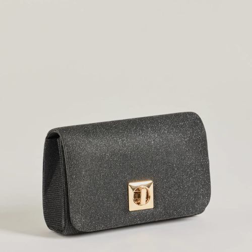 Here For The Party Metallic Crossbody Clutch
