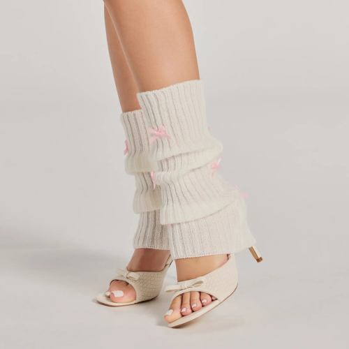 Final Touch Cuffed Bow Leg Warmers