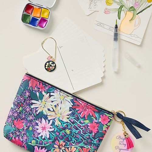 DIY Watercolor Paint Set with Travel Pouch