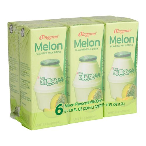 Binggrae Melon Flavored Milk Drink 6 Pack by World Market