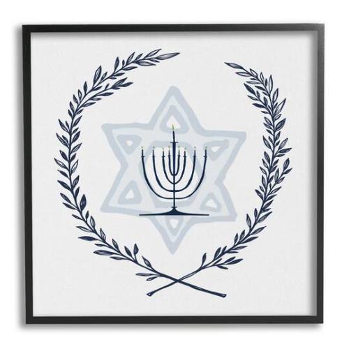 Stupell Industries Hanukkah Menorah Framed Giclee Art in | x | Michaels