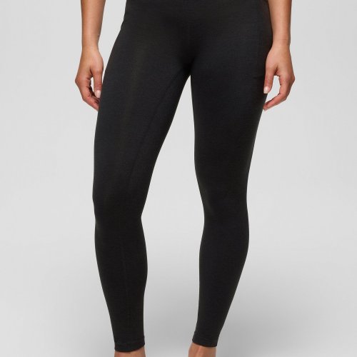 Womens prAna Heavana Pocket Legging Black Heather