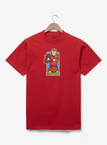 Marvel Iron Man Cartoon Portrait T-Shirt BoxLunch Exclusive