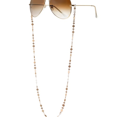 Ettika Womens 18k Gold Plated Real Aces Glasses Chain – Gold-Plated