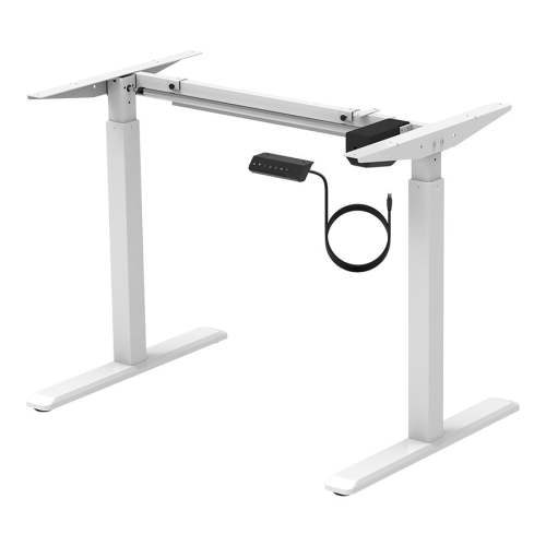 Monoprice Motor Height Adjustable Desk Frame, White