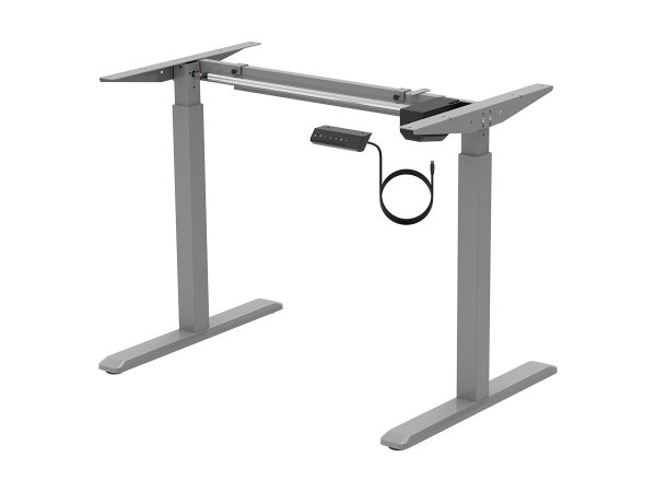 Monoprice Sit-Stand Single Motor Height Adjustable Table Desk Frame, Electric, Gray