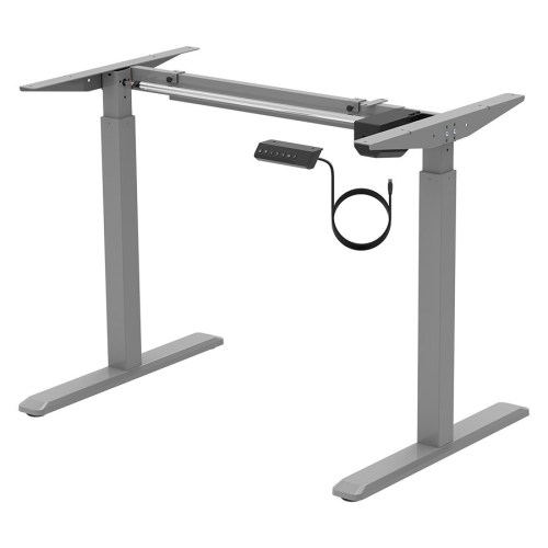 Monoprice Sit-Stand Single Motor Height Adjustable Table Desk Frame, Electric, Gray