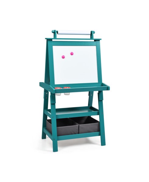 3 in 1 Double-Sided Storage Art Easel - Green