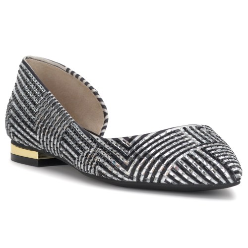 I.n.c. International Concepts Womens Airi dOrsay Pointed-Toe Flats, Created for Macys – Multi Maze Bling
