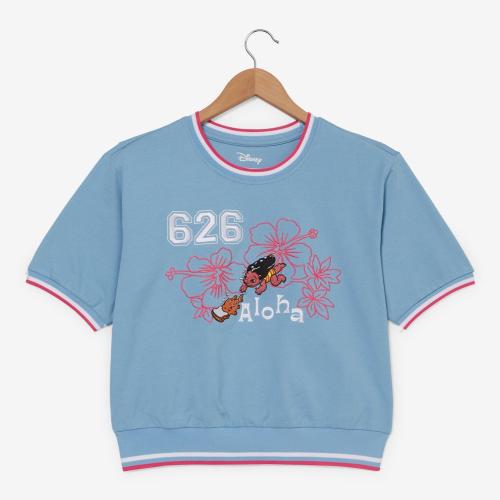 Disney Lilo & Stitch Floral Lilo Women's Cropped Ringer T-Shirt BoxLunch Exclusive