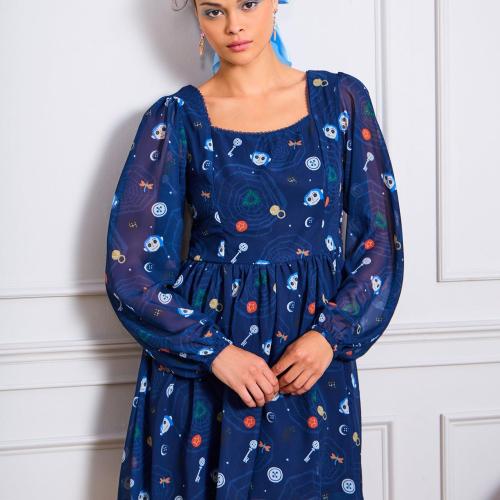 Coraline Icons Chiffon Dress &mdash; BoxLunch Exclusive