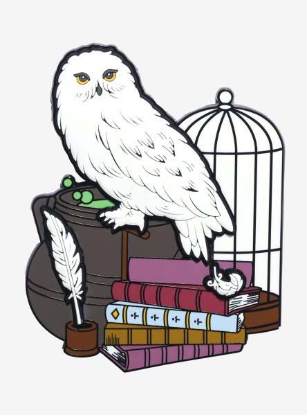 Loungefly Harry Potter Hedwig Hogwarts Supplies Enamel Pin BoxLunch Exclusive