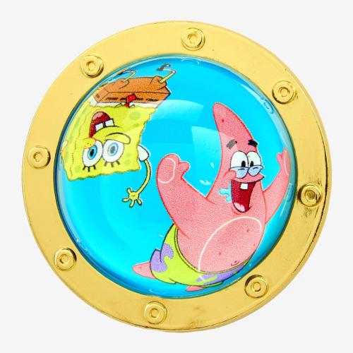 SpongeBob SquarePants Patrick & SpongeBob Porthole Dome Enamel Pin