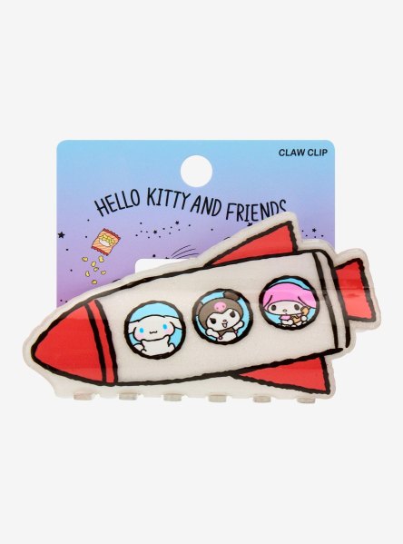 Sanrio Hello Kitty and Friends Rocket Figural Claw Clip - BoxLunch Exclusive