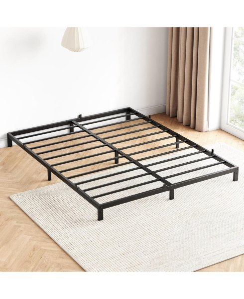 gaomon 8 Inch Queen Bed Frame, Low Profile Queen Metal Platform Bed Frame Support Mattress Foundation, Noise Free, Easy Assembly