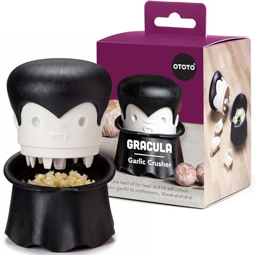 Gracula Garlic Press, Garlic Crusher, Garlic Mincer, Also for Ginger, Nuts, Chili, Herbs