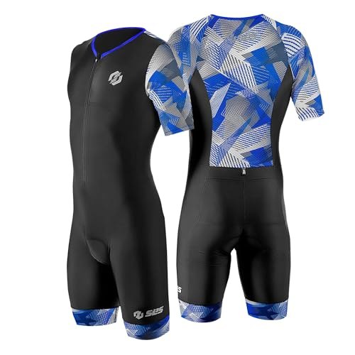 Triathlon Suits Men’s – Aerodynamic Sleeved Tri Suit Men