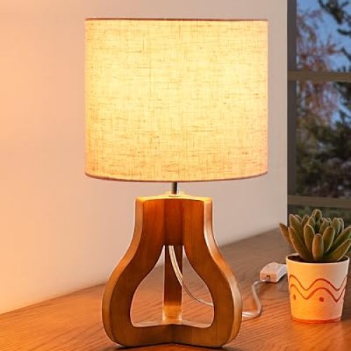 14.6″ Modern Lamp for Bedroom, Living Room, Office, On-Off Line Switch