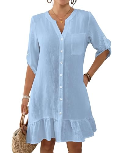 Swimsuit Coverup Button Down. Several colors