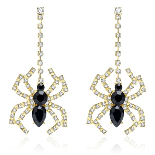 Spider Dangle Earrings, Halloween Gothic Horror Cosplay