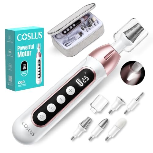 Pedicure Manicure Kit, 10 Speed & LCD Display