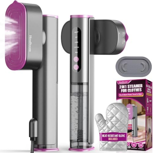 Travel Steamer for Clothes, 15s Heat Up