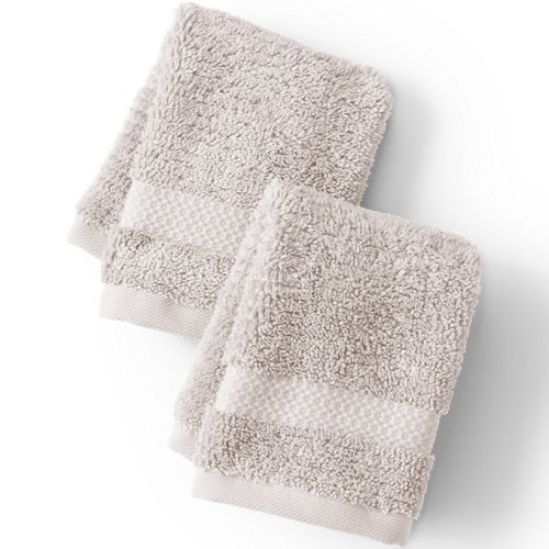 Organic Cotton 2-Piece Washcloth Set Lands End