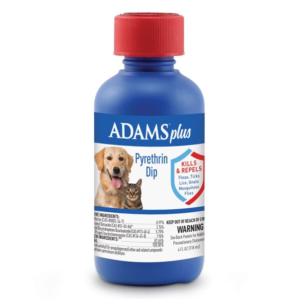 Adams; Plus Flea And Tick Dip, Adult, Size: 4 Fl oz | PetSmart