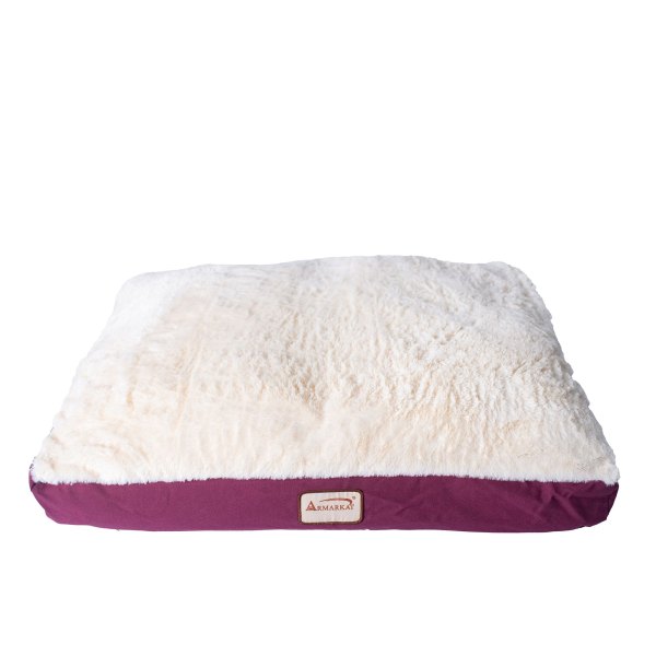 Armarkat Burgundy And Ivory Mat Dog Bed, Size: 49l X 35w 8h | PetSmart