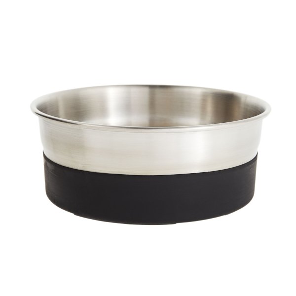 Top Paw Stainless Steel Black Rubber Bottom Dog Bowl, Size: 8 Cup | Plastic PetSmart