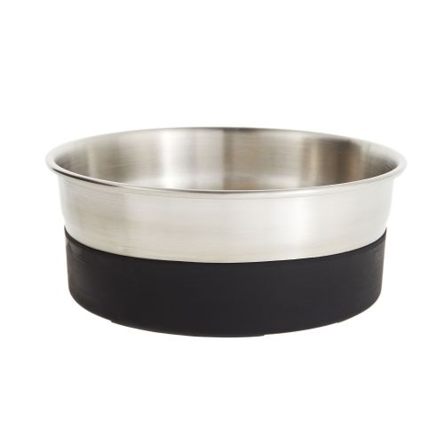 Top Paw Stainless Steel Black Rubber Bottom Dog Bowl, Size: 8 Cup | Plastic PetSmart