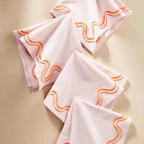 Madeline Embroidered Napkins, Set of 4
