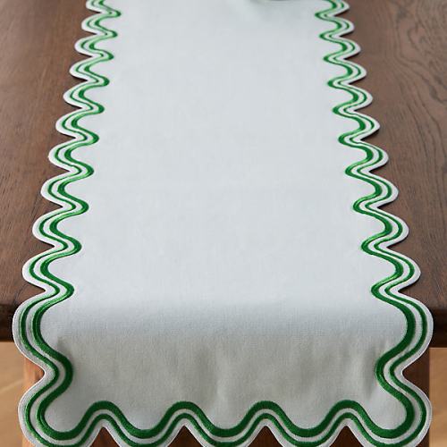 Madeline Embroidered Table Runner