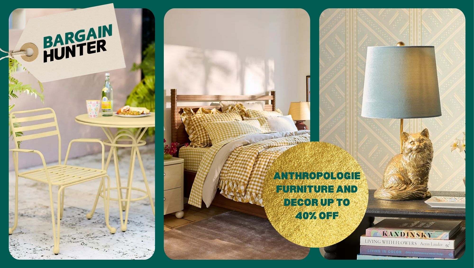 Furniture and decor sale at Anthropologie