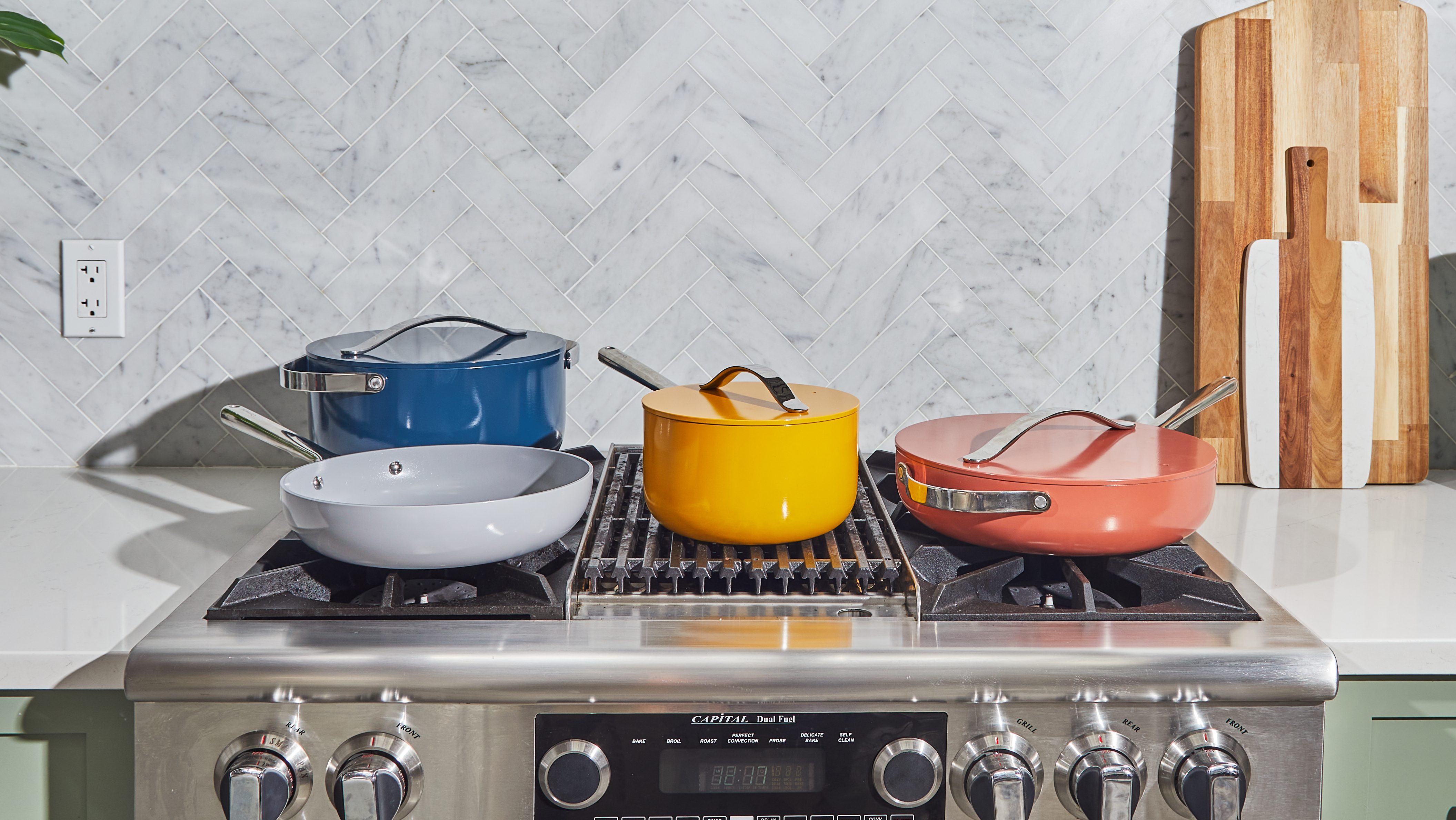 Caraway cookware on stove