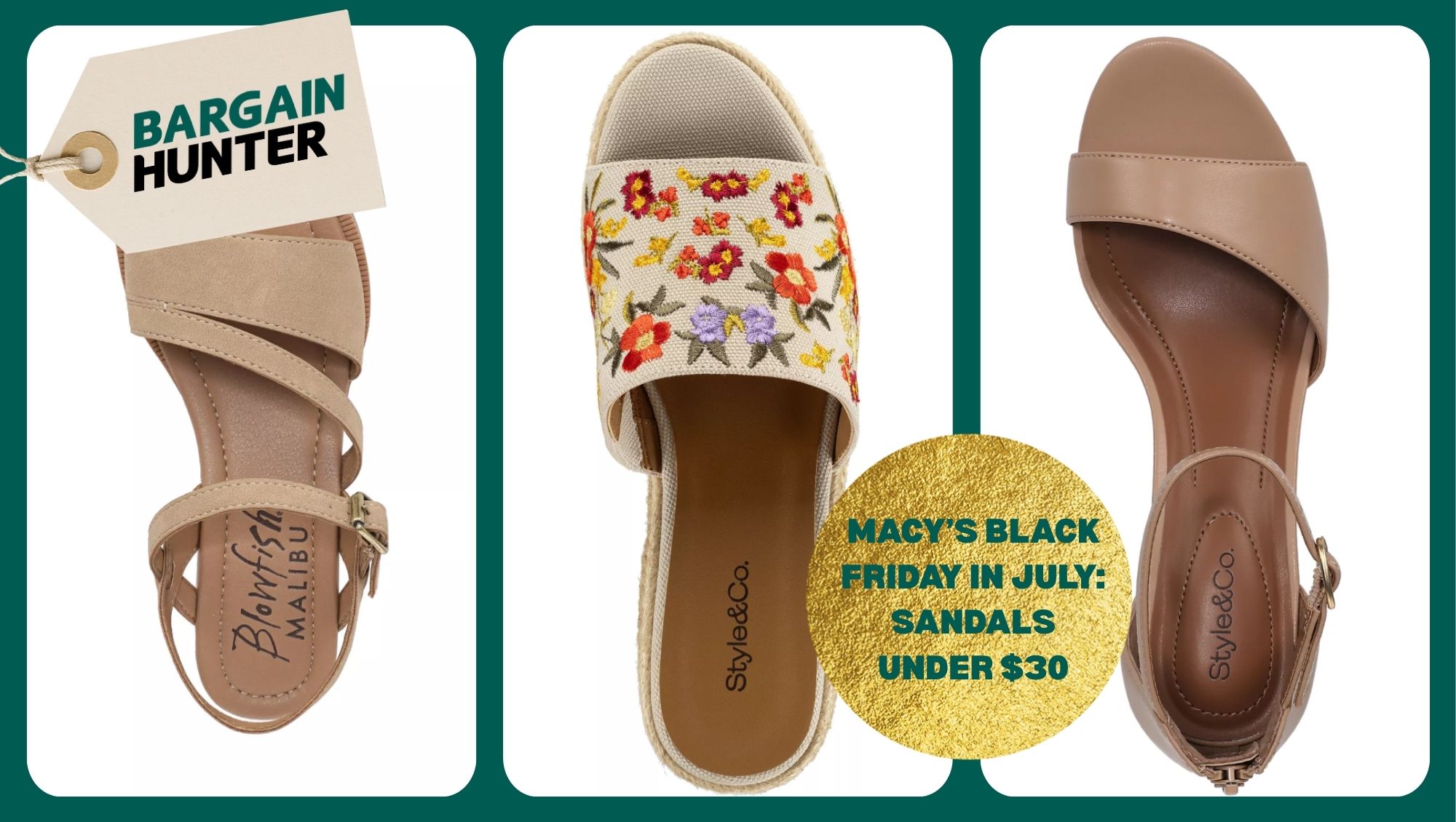 Macy's Black Friday in July: sandals under $30