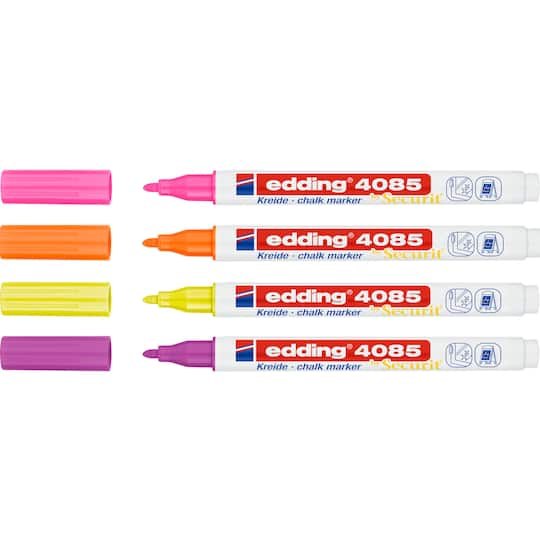 edding by Securit 4 Color 4085 Chalk Marker Set | 1mm-2mm | Michaels
